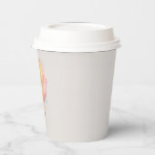 熱気球の紙カップのテディベア 紙コップ (左)