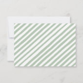 熱気球の緑の赤ちゃんシャワーエンクロージャカード 出欠カード (裏面)