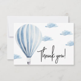 熱気球の赤ちゃんシャワー感謝していユー サンキューカード