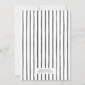 熱気球の赤ちゃんシンプルシャワーのテディベア 招待状 (裏面)