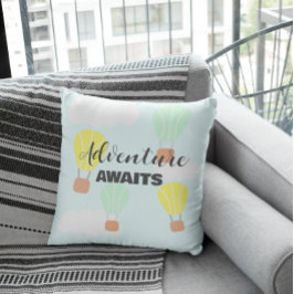 熱気球の赤男女兼用ちゃんシャワー クッション