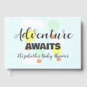 熱気球の赤男女兼用ちゃんシャワー ゲストブック (正面)