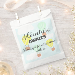 熱気球の赤男女兼用ちゃんシャワー フェイバーバッグ