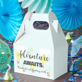 熱気球の赤男女兼用ちゃんシャワー フェイバーボックス