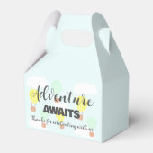 熱気球の赤男女兼用ちゃんシャワー フェイバーボックス (正面サイド)