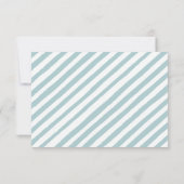 熱気球の青い赤ちゃんシャワーエンクロージャカード 出欠カード (裏面)