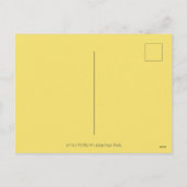 熱気球の黒猫の魔女フォークアートユーモア シーズンポストカード (裏面)