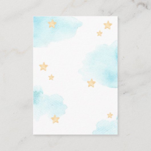 熱気球を上げて予約の要遠くに求 エンクロージャーカード (裏面)