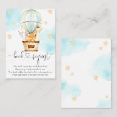 熱気球を上げて予約の要遠くに求 エンクロージャーカード (正面/裏面)