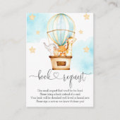 熱気球を上げて予約の要遠くに求 エンクロージャーカード (正面)