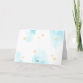 熱気球を上げ遠くにて サンキューカード (裏面)