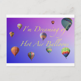 熱気球を夢見る ポストカード