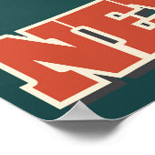 熱気球を持つニューメキシコ、アルバカーキ ポスター (角)