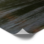 熱気球を掻き取る水 ポスター (角)