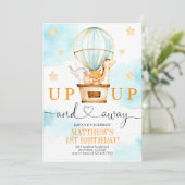 熱気球アップと遠くに誕生日 招待状 (スタンド正面)