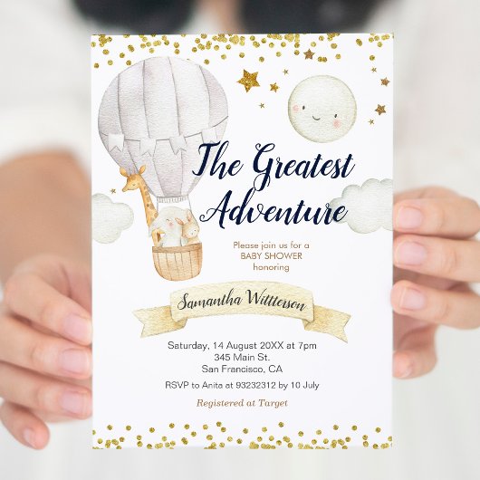 熱気球アドベンチャーベー素晴らしビーシャワー 招待状