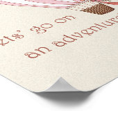 熱気球アドベンチャーポスターレトロウォールアート ポスター (角)