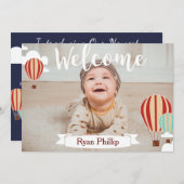 熱気球アドベンチャー誕生のお知らせ 案内状 (正面/裏面)