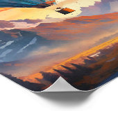 熱気球アート ポスター (角)