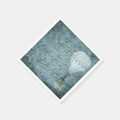 熱気球イラストレーション スタンダードカクテルナプキン (角)