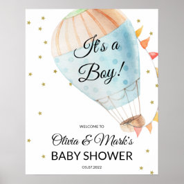 熱気球ウェルカムサイン ポスター