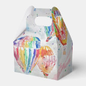 熱気球カラフル少年誕生日水色 フェイバーボックス (裏面サイド)