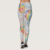 熱気球カラフル水の色絵画の芸術 レギンス (裏面)