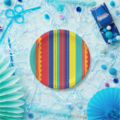 熱気球カラフル誕生会 ペーパープレート (パーティー)