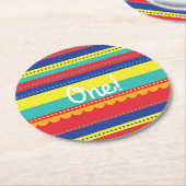 熱気球カラフル誕生会 ラウンドペーパーコースター (アングル)