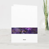 熱気球カードにイースターバニー シーズンカード (裏面)