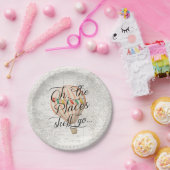 熱気球ガールマップ行く場所 ペーパープレート (パーティー)