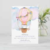 熱気球ガール写真誕生発表 案内状 (スタンド正面)
