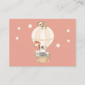 熱気球キリン・ゼブラスロートブックスベビー エンクロージャーカード (裏面)