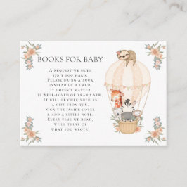 熱気球キリン・ゼブラスロートブックスベビー エンクロージャーカード