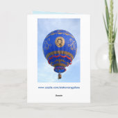 熱気球グリーティングカード シーズンカード (裏面)