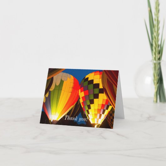 熱気球グローサンキューカード カード (正面)