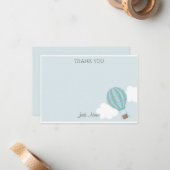 熱気球サンキューカード ノートカード (正面/裏面インサイチュ)