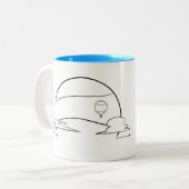 熱気球サンコーヒーマグ ツートーンマグカップ (正面左)