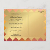 熱気球サンセット日付ポストカードを保存 案内ポストカード (裏面)