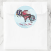 熱気球シール ラウンドシール (バッグ)