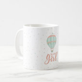 熱気球ジェンダーがマグカップを明らかにする コーヒーマグカップ (正面左)