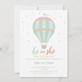 熱気球ジェンダーが招待を明らかにする 招待状