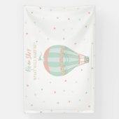 熱気球ジェンダーが背景を明らかにする 横断幕 (縦)