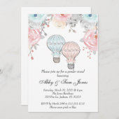 熱気球ジェンダーリビール招待状 招待状 (正面/裏面)