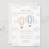 熱気球ジェンダー表示パーティー 招待状 (正面)