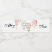 熱気球ジェンダー飲料用ラベルセット ペットボトルラベル (シングルラベル)