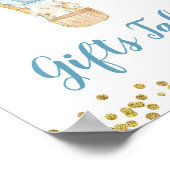 熱気球ジャングルギフトテーブルサイン ポスター (角)