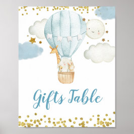 熱気球ジャングルギフトテーブルサイン ポスター