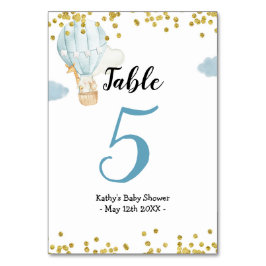 熱気球ジャングル動物モダンテーブル番号 テーブルナンバー