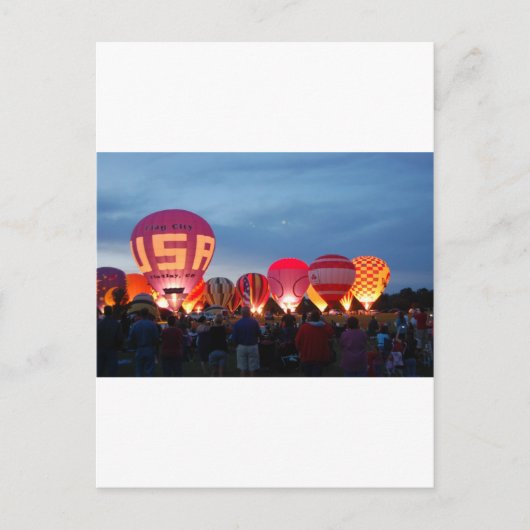 熱気球スカイライン ポストカード (正面)